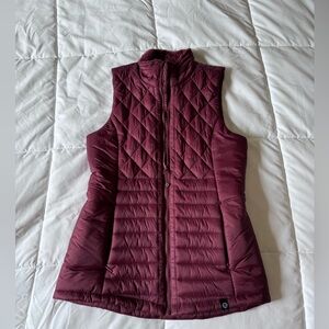 Maroon Puffer Vest